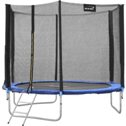 Hauki Trampoline Outdoor Ø244 Cm Blue Certified Gs Round Garden For Children Up To 150 Kg - BLUE Standard Small1x1