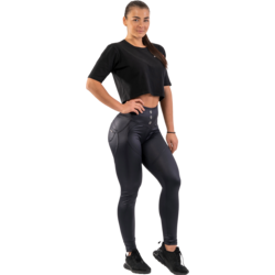 948865101101 NEBBIA High Waist Glossy Look Bubble Butt Pants  Standard Small1x1