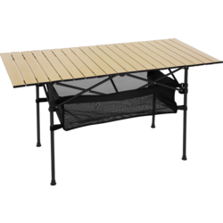 952592102101 HAUKI Hopfällbart Campingbord 118x55x64,5 Cm Beige Aluminium Hauki  Standard Small1x1