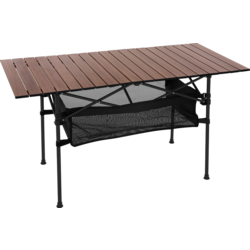 952592101101 HAUKI Hopfällbart Campingbord 118x55x64,5 Cm Brun Aluminium Hauki  Standard Small1x1