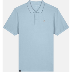 947834101101 HANG TEN Icon Organic Cotton Polo Shirt - Sky Blue  Standard Small1x1