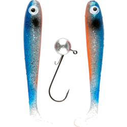 939869101101 IFISH Ifish The Demon Shad 10cm, 2-pack Including Jig Head - Ghost Blue  Standard Small1x1