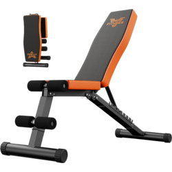 953802101101 HOMEFITNESSCODE Justerbar 7-i-1 Träningsbänk – Hopfällbar, Ergonomisk , Stark  Standard Small1x1
