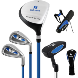 956736101101 NORTHIX Kids Golf Club Set, Right-handed, Ages 11-13, Blue  Standard Small1x1