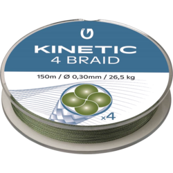 930854101101 KINETIC Kinetic 4 Braid 150m 0,14mm/14,8kg Dusty Green  Standard Small1x1