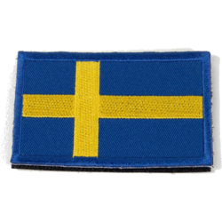 942856101101 KRAFTMARK Kraftmark Patch Swedish Flag, Kroppsviktsträning  Standard Small1x1