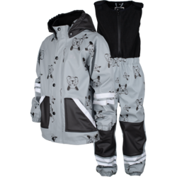 Lekhyttan Rain Set, Fleece - GREY/BLACK Standard Small1x1