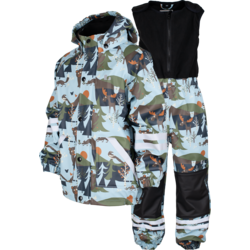 Lekhyttan Rain Set, Fleece - LIGHTBLUE/BROWN Standard Small1x1