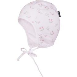 London Baby Hat - WHITE/DUSTY MAUVE Standard Small1x1