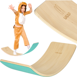 951418101101 NORTHIX Lulilo Ajlo Balance Board With Turquoise Felt  Standard Small1x1