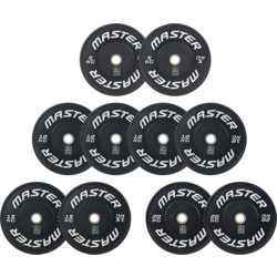 945239101101 MASTER FITNESS Master Fitness Bumper Set 120 Kg Skiteam, Viktpaket Bumper  Standard Small1x1