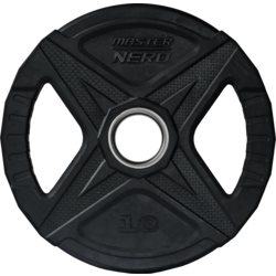 Master Fitness Nero Rubber Plate, Viktskivor Gummerade