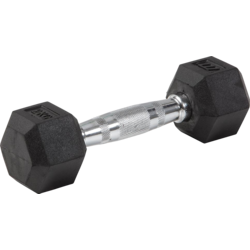 947942101101 MASTER X KRAFTMARK Master X Kraftmark Gummi/krom, Hexhantel  Standard Small1x1