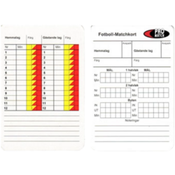 923418101101 PRO MATCH Matchkort Domare 25-pack  Standard Small1x1