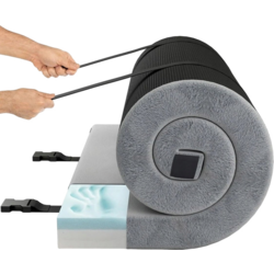 956751101101 NORTHIX Memory Foam Camping Mattress Roll-up Camping Mat With Waterproof Coating 188 X 97 X 6.5 Cm Gray  Standard Small1x1