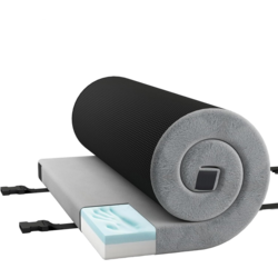 956769101101 NORTHIX Memory Foam Camping Mattress With Waterproof Coating 188 X 78 X 6.5 Cm Gray  Standard Small1x1