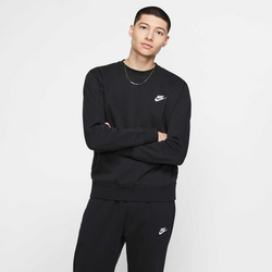 Men's Crew Sportswear Club Fleece - BLACK/WHITE Standard Small1x1