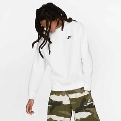 Men's Crew Sportswear Club Fleece - WHITE/BLACK Standard Small1x1