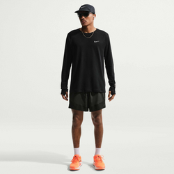 Men's Dri-fit 12.5cm (approx.) Brief-lined Running Shorts Stride Plus - OFF-NOIR/BLACK/BLACK Standard Small1x1