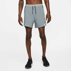 Men's Dri-fit 13cm (approx.)hybrid Running Shorts Stride - SMOKE GREY/DARK SMOKE GREY/BLACK Standard Small1x1
