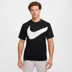 Men's Dri-fit Short-sleeve Fitness Top Hyverse Swoosh - BLACK/WHITE Standard Small1x1
