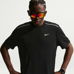 Men's Dri-fit Short-sleeve Running Top Miler - BLACK/BLACK Standard Small1x1