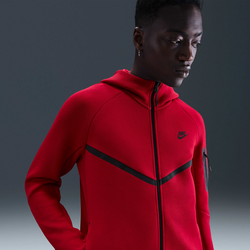 Men's Fleece Windrunner Full-zip Jacket Tech - GYM RED/BLACK Standard Small1x1