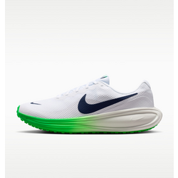 Men's Road Running Shoes Revolution 8 - WHITE/GREEN SPARK/SUMMIT WHITE/MIDNIGHT NAVY Standard Small1x1