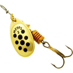 950182101101 MEPPS Mepps Aglia Prickig 3 6,5g Gold/black  Standard Small1x1