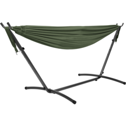 Ml-design Double Hammock With Steel Frame, Khaki, Space For 2 People, Indoor Outdoor Use, Xxl - GREEN Standard Small1x1