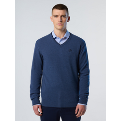 955533104101 NORTH SAILS North Sails Sweater V-neck With Embroidered Logo  Standard Small1x1