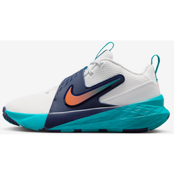 Older Kids' Basketball Shoes Team Hustle D 12 - SUMMIT WHITE/ENERGY/MIDNIGHT NAVY/SAFETY ORANGE Standard Small1x1