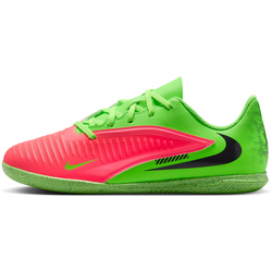 Older Kids' Indoor Court Football Shoes Jr. Phantom 6 Low Club 'erling Haaland' - HOT PUNCH/GREEN STRIKE/BLACK Standard Small1x1