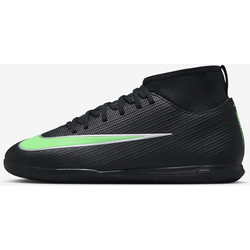 Older Kids' Indoor/court High-top Football Shoes Jr Mercurial Superfly 11 Club - BLACK/BLACK/ILLUSION GREEN Standard Small1x1
