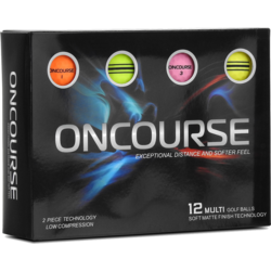 935446101101 ONCOURSE Oncourse Multi Matte Colours Golf Ball 12-pack  Standard Small1x1