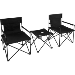 950551101101 NORTHIX Oversized Camping Chairs With Table  2 Drink Holders  Storage Bag Folding Chairs  Standard Small1x1