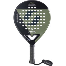 910429101101 STIGA Padel Racket Act Black/olive Green 910429101101 STIGA Padel Racket Act Black/olive Green Standard Small1x1