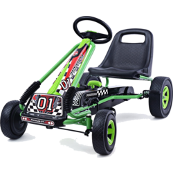 950543101101 B2X Pedal Go-kart Pedal-operated Ride-on Car Children's Car Pedal Vehicle 98 X 59 X 61cm Green + Black  Standard Small1x1
