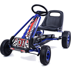 951671101101 NORTHIX Pedal Gokart Racing Children's Car Pedal Vehicle Pedal Car Gocart Outside Seat Blue  Standard Small1x1