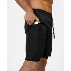 937728101101 GAVELO Performance Shorts Black  Standard Small1x1