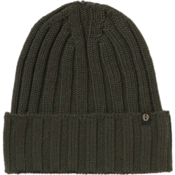Point Wool Beanie - DARK GREEN Standard Small1x1