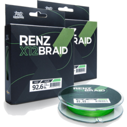 949577101101 RENZ-STEIN Renz-stein Renz Braid X12 Fluo Green 130m 0,36mm 42kg  Standard Small1x1