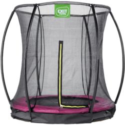 949064101101 EXIT Silhouette Nedgrävd Studsmatta Ø183cm Med Skyddsnät - Rosa  Standard Small1x1