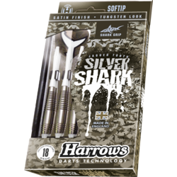 942253101101 HARROWS Silver Shark, Soft Tip  Standard Small1x1