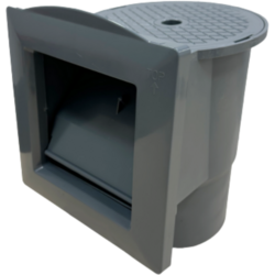 949342101101 AZURO Skimmer Azuro De Luxe - Graphit (inlet Included)  Standard Small1x1