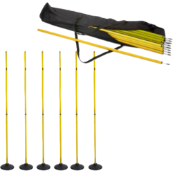 957000101101 PRO MATCH Slalomkäpp Med Fot 170cm  6-pack. Inklusive 1st Förvaringsväska  Standard Small1x1