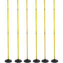 956996101101 PRO MATCH Slalomkäpp Med Fot 170cm  6-pack  Standard Small1x1