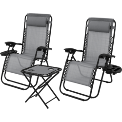 926109103101 ML DESIGN Solstol Set 3-delad Hopfällbar Med Bord Ml-design  Standard Small1x1