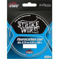 928591101101 STRIKE WIRE Strike Wire Fluorocarbon, 0,22mm/3,36kg - 100m, Invisible  Standard Small1x1