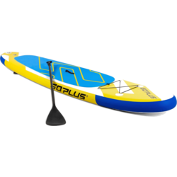 950436101101 NORTHIX Sup Board Inflatable Stand Up Paddle Board With Wide Area 305 X 76 X 15 Cm Blue + Yellow + White  Standard Small1x1